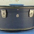 Us Trunk Co  Luggage Set Of 2 Overnight Make Up Jewelry Train Case Dark Blue