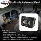 Headlight Switch Dimmer Control Fits Chevy Gmc 1995-2009 Replacement 