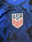 Nike Usa 2022 World Cup Jersey Size Large Away Blue Usmnt Good Condition