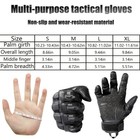 Tactical Thicken Hard Knuckles Gloves Anti-skid Touch Screen Gloves For Outdoor