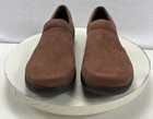 Klogs Womens Brown Nubuck Clog Slip On Shoes Side Gore Size 7 M Nwob