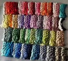 100 mulberry Silk Hand-dyed Wrapping velvet Flower Twistless Nosplit Silk Thread