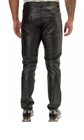 Mens Biker Jeans Real Black Or  Cow Leather Sleek And Sexy 501 Style Pants New 
