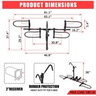 2-bike Rack Hitch Mount 150lbs Folding Carrier Car Truck Suv 2  Receiver