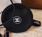 Chanel Beaute Vip Gift Small Round Zip Air Pods   Cash Coin Card Pouch Bag New