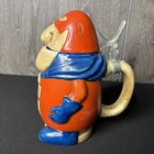 Bud Man Budweiser Stein Hollow Head Fleur De Lis Thumblift 1975 Cs1  7 1 2 