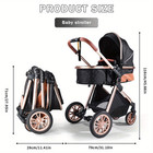 Cochildor Foldable Baby Stroller   All-terrain  Reversible   Shock Absorption