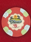      5 Dunes Casino Chip 1989 Pre Owned