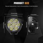 2x 5   Led Work Light Spot Driving Fog Pods Truck 4wd Off Road Motorcycle wire