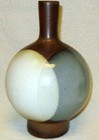 Vtg Pottery Craft 8  Vase Mid Century Modern Robert Maxwell Geometric P C Usa