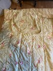 Chaps Ralph Lauren Essex Garden Floral Comforter Queen Reversible Stripes Vtg