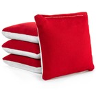 Red Royal Blue Pro-style Cornhole Bags Slick   Stick Resin Filled Suede   Canvas