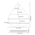 White Wall Nail Polish Storage Racks Heart-shaped Display Rack Polish Organizer