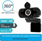 Full Hd 1080p Usb Webcam W  Microphone For Pc Desktop Laptop Computer Web Camera