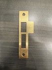 Antique vintage Style Door Strike Plate  Keeper  Mortise  Victorian  Brass 6    Bb