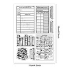 Library Card Silicone Clear Stamp Seals Books Transparent Stamps For Scrapbook