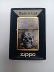 Zippo Floral Skull Design 46577 Double Torch Butane Lighter Gift Set