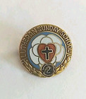 Vintage 1 10 10k Gold-filled Lutheran Sunday School 2 Cross Design Lapel Pin 