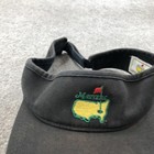Masters Hat Visor Strap Back Mens One Size Black Golf Augusta National Course