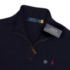 Polo Ralph Lauren Pullover 1 4 Zip Sweater Mens Xl Pony Logo Cotton Navy Blue