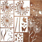 Large Flower Stencils For Painting Flower Stencils For Walls 14  Floral Stenc   