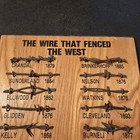 22 Antique Barbed Wire That Fenced The West Display 11x15 Lot 1876-85 Ross Frye