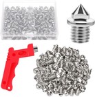 120pcs 1 8 Inch Hard Stainless Steel Golf Shoe Spikes With Spike Wrench  Repl   