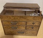 Japanese Vintage Showa Retro Haribako Sewing Box Small Chest W33 5cm Antiques 