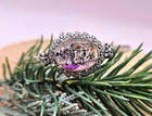 Nature Black Super Seven Crystal Sterling Silver S925 Bangle