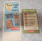 Vintage Tydol Flying A New Jersey Map And Trip Record Pamphlet 1950 s