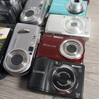 Lot Of  9  Digital Cameras Canon  Nikon  Sony  Kodak Casio For Parts Or Repair