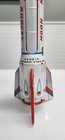 Vintage Masuya Moon Rocket Tin Litho Space Toy Japan Friction Working Astronaut