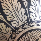 Vintage 8    Paradise Footed Fruitcake Tin Brass Guildcraft New York Black   Gold