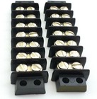 Lot Of 2 Trw cinch Double Row Terminal Strip 7 Position 16 Awg 15 Amp