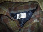 Vintage 1950 s Penneys Towncraft Plaid Wool Shirt Mens Size Small 14-14 1 2 L  k