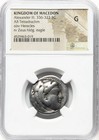 Lifetime Issue Tetradrachm Alexander The Great Iii 336-323 Bc Silver Macedon Ngc