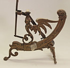 Rare Victorian Figural Brass   Porcelain Postal Scale