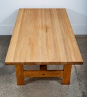 Mid Century Danish Modern Coffee Table Solid White Oak Vintage Aksel Dahl 1972