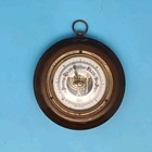 Vintage Barigo Barometer Wood And Brass Wall Weather Station Made In Germany 4 