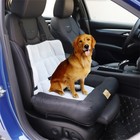 Extra Stable Dog Car Seat Washable Dog Booster Waterproof Travel Pet Bed W  Belt
