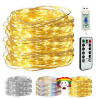 Usb Twinkle Led String Fairy Lights Copper Wire Party Garden Remote 50-200 Led