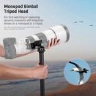 Neewer Monopod Gimbal Head Tripod Mount For Long Telephoto Lenses Gm39