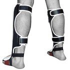 Meister Edge Shin Guards W  Gel Padding - Mma Shin Instep Pads Muay Thai  pair 