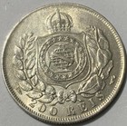 1868 Brazil 200 Reis Silver Coin