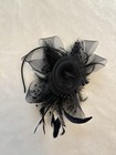 Black Fascinator Headband Fun Dressy Derby