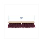Boardwalk 20318 3  Polypropylene Bristles 18  Brush Floor Brush Head  Maroon New