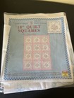 Jack Dempsey 18 Inch Quilt Squares To Embroider 4  New Condition 2 Missing