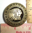 Indian Screw-back Concho Old Biker Collectible Vintage Motorcycle Accessory Usa