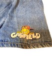Vtg Garfield Denim Toddler Shorts 80s 90s Retro Jean