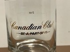 Canadian Club Whisky Gold Trim Shot Glass - Be Part Of It  Holds 2 Fl Oz